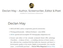 Tablet Screenshot of declanmay.com